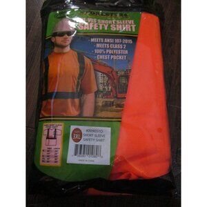 Forester Men's Class 2 High Visibility Orange Short Sleeve Safety T-Shirt 3XL